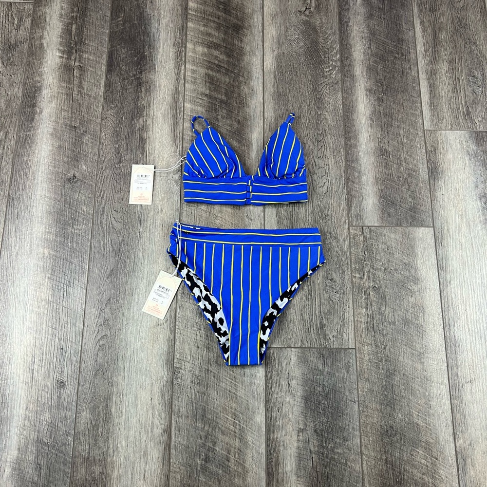 Maaji Blue Stripe Bikini Set‎